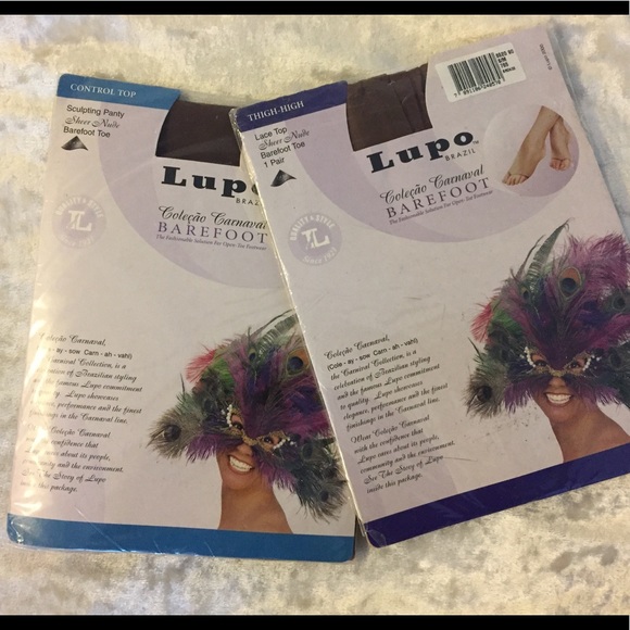 Lupo Toeless Hose Bundle Sheer Nude BRONZE - Picture 2 of 6